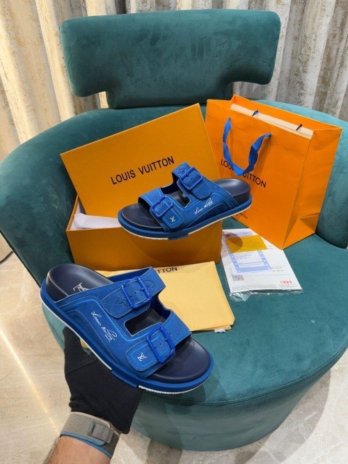 Louis Vuitton Lv Mule Trainer Calf Leather Made in Italy