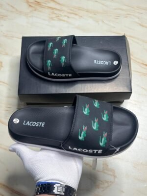 Lacoste premium slides flipflop black