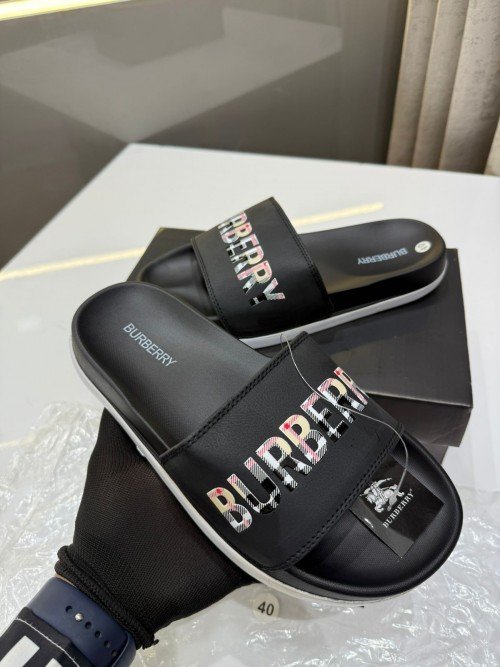 Burberry Soft-Bottom Slides