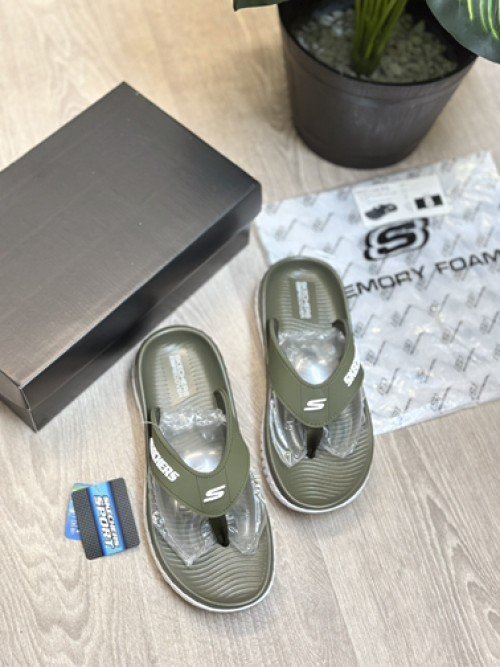 Skechers Go Recover Adjust Premium Green White Simplex - Image 2