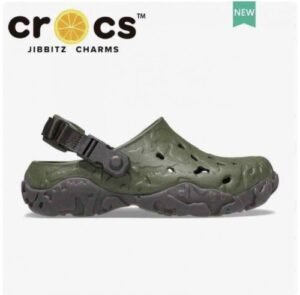 crocss all terrain atlas army green clogs