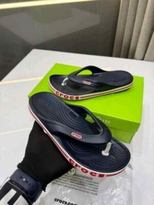crocss Flip Flops Bayaband Navy Blue