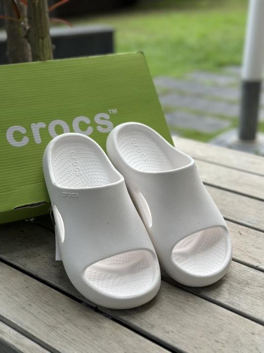 Croccs Mellow Recovery Slides White