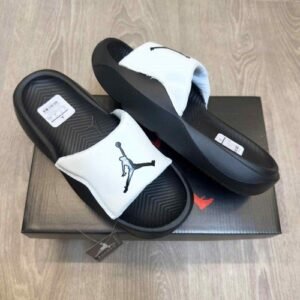 Air Jordan Franchise Premium White Black Slides