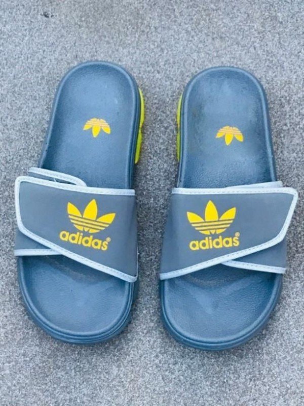 Adida_s Swim Slider Flip Flop Grey Yellow