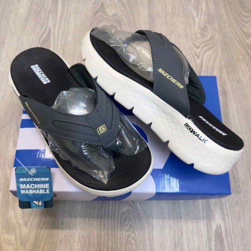 Skecherrs Go Walk Comfort Premium Grey Cream Simplex