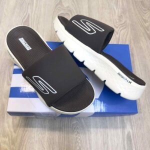 Skecherrs Go Walk Flex Premium Brown Cream Flip-Flop