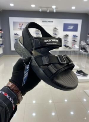 Skecher-Go Walk black Premium Sandal