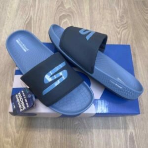 Skecher.s Hyper Burst Go Recover ArchFit Premium Navy Blue Flip-Flop
