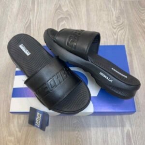 Skecher.s GOwalk Goga Mat Premium All Black Slides