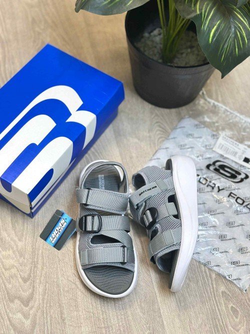 Skecher.s Go Recover Adjustable Straps Grey White Sports Sandal - Image 2