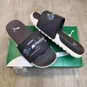 Pumma BMW Motorsport Soft Comfort Premium Brown Beige Slides