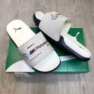 Pumma BMW Motorsport Soft Comfort Premium Beige Black Slides