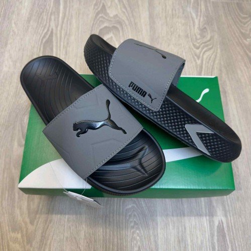Pum.a SoftridePro Leadpuff Cool Dark Grey Black Slides - Image 2