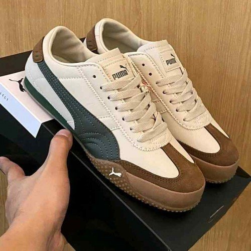 pumaa. Bella UT Leather Beige Green Gum