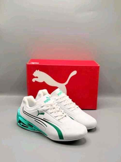 Pumaa Super GT Sport White Green 737 - Image 2