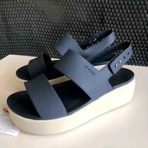 Crocss Brooklyn Slingback Low Wedge Sandals For Her Navy