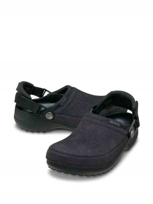 Crocss Classic Suede Crafted Clogs Black