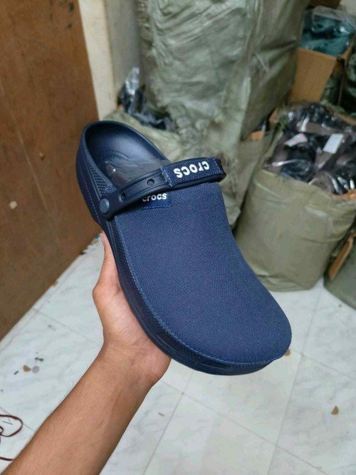 Crocss Classic Suede Crafted Clogs Navy Blue - Image 2
