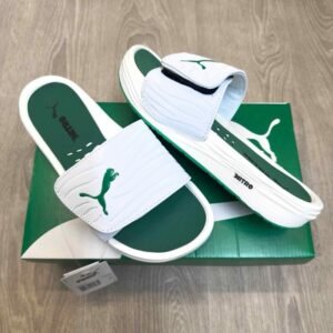 Pumma Nitrocat V Adjust Comfort Premium White Green Slides